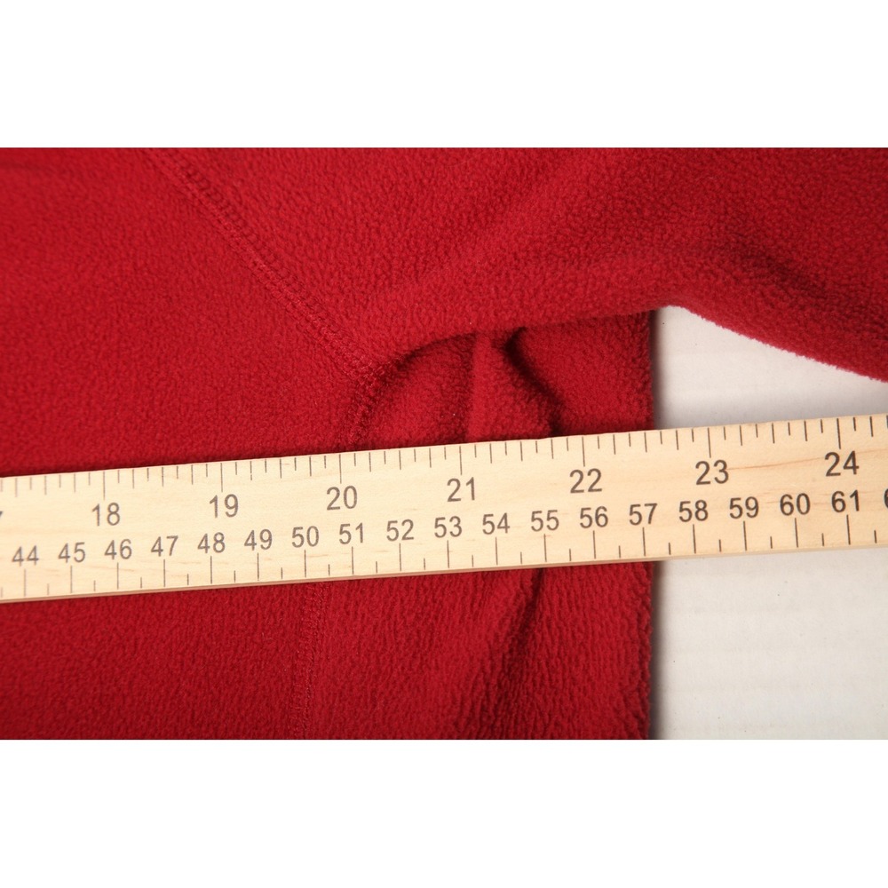 The North Face FlashDry Fleece Pullover Mens Large Red 1/4 Zip Hiking Layer - Picture 11 of 14